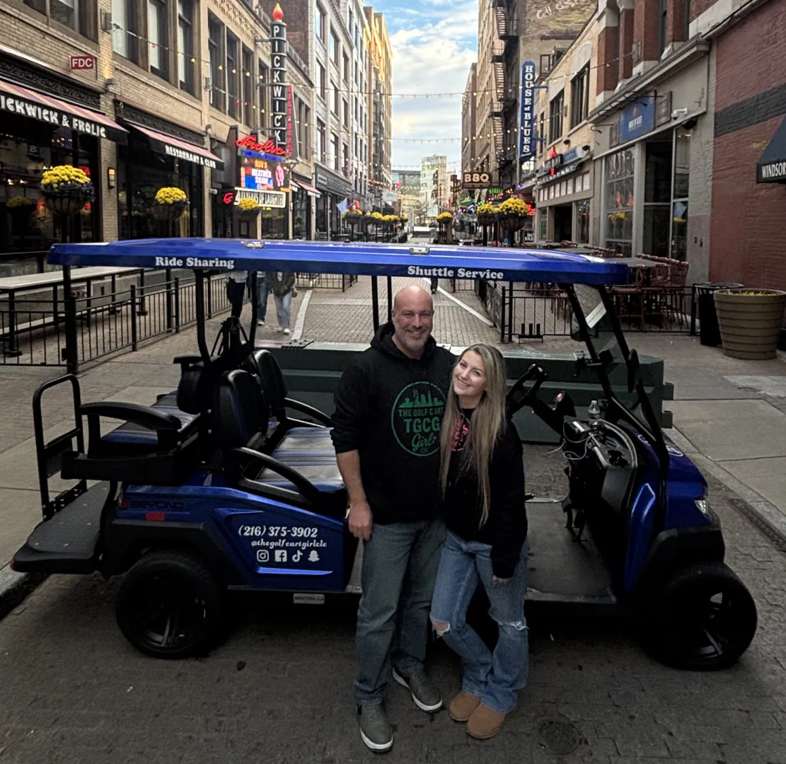 Downtown Cleveland, Inc. features The Golf Cart Girl-CLE
