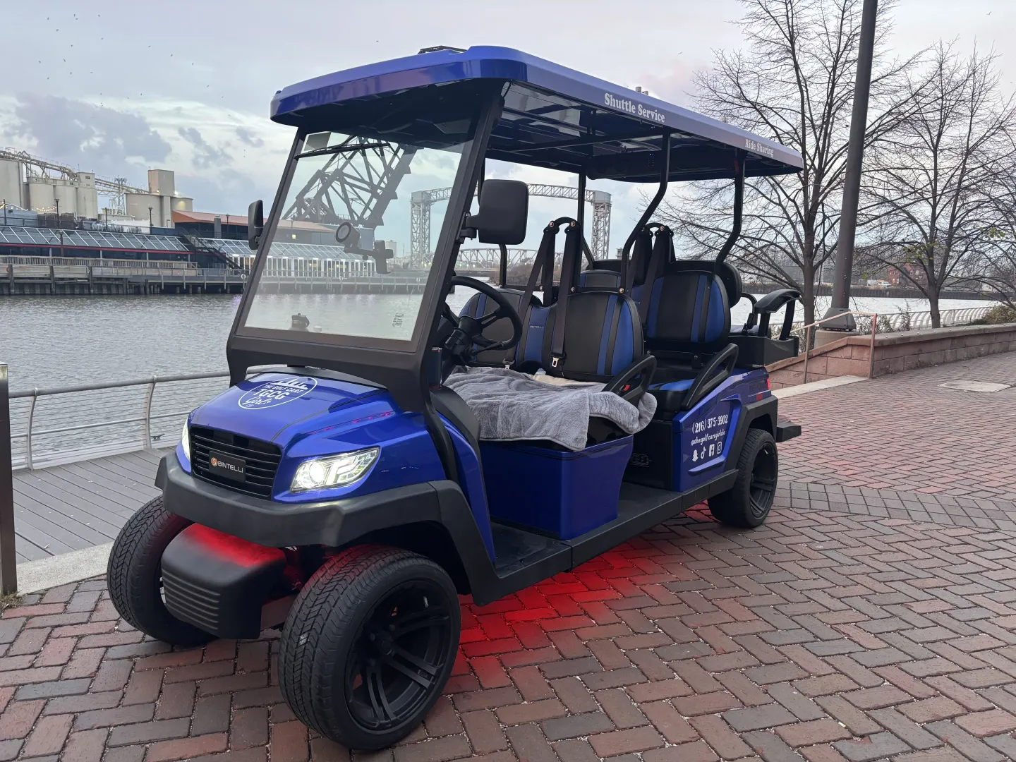 Pints on the Patio seasonal brewery patio golf cart experience in Cleveland